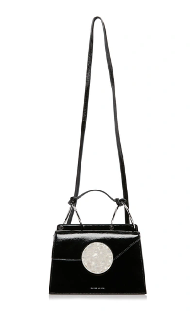 Shop Danse Lente Phoebe Bis Patent Leather Shoulder Bag In Black