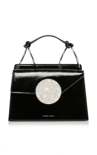 Shop Danse Lente Phoebe Bis Patent Leather Shoulder Bag In Black