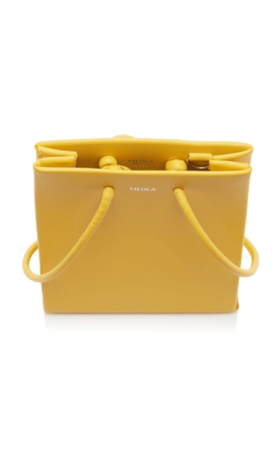 Shop Medea Prima Mini Leather Bag In Yellow