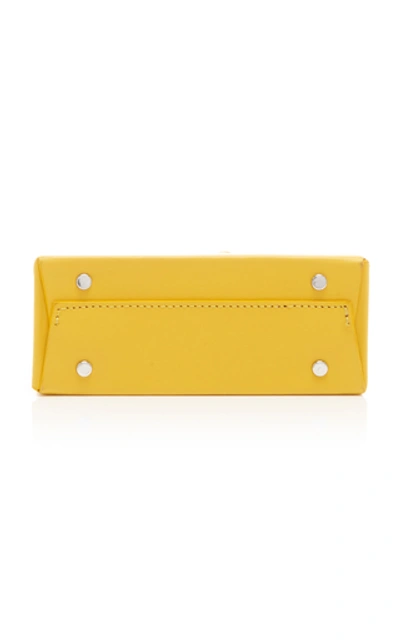 Shop Medea Prima Mini Leather Bag In Yellow