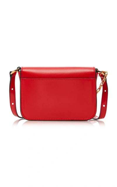 Shop Jw Anderson Nano Key Leather Crossbody Bag In Red