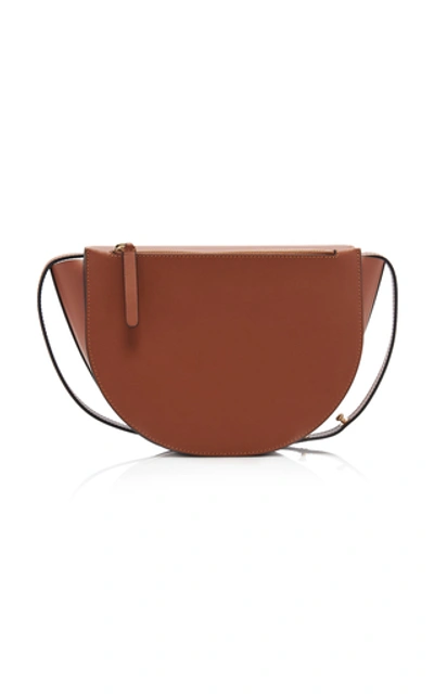 Shop Wandler Billy Leather Bag In Brown