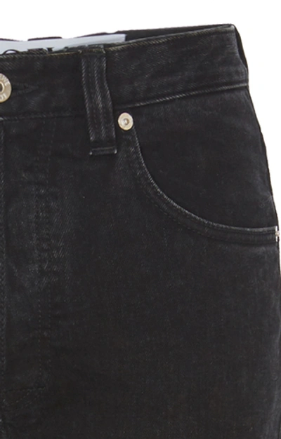 Shop Loewe 5 Pocket Jeans In Black