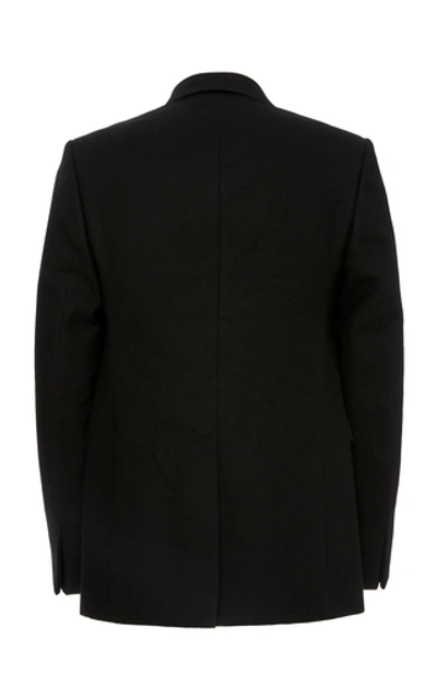 Shop Bottega Veneta Slim-fit Unstructured Wool Blazer In Black