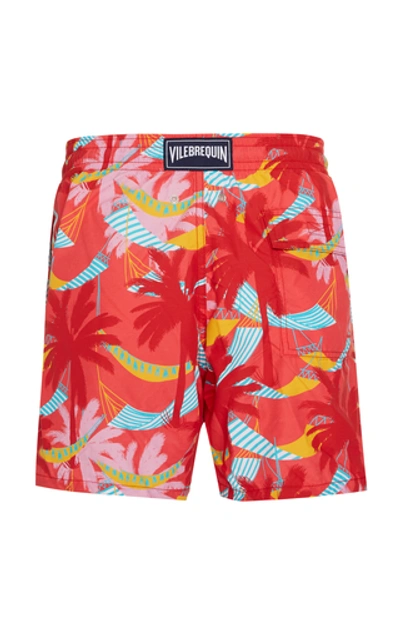 Vilebrequin Moorea Ibiza Printed Swim Shorts In Red | ModeSens