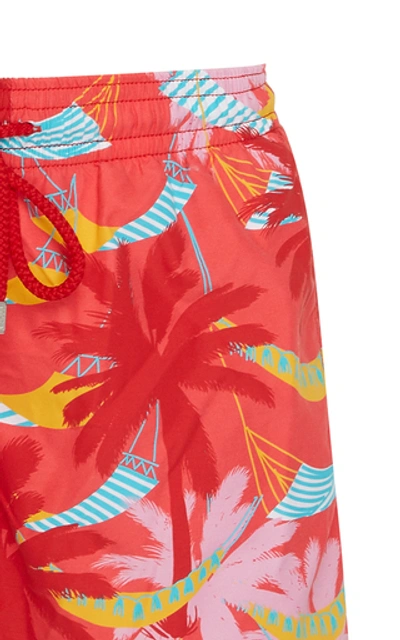 Shop Vilebrequin Moorea Ibiza Printed Swim Shorts In Red