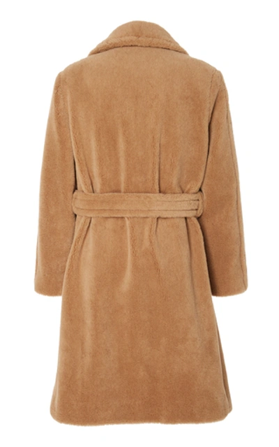 Shop Ralph Lauren Cuddle Alpaca Coat In Brown