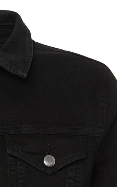 Shop Frame Denim Jacket In Black