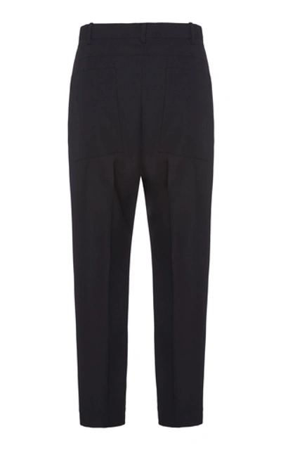 Shop Haider Ackermann Cropped Wool Slim-leg Pants In Black