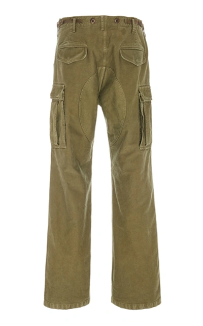 Shop Visvim Eiger Sanction Cotton-blend Cargo Pants In Green