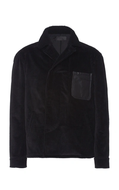 Shop Haider Ackermann Cotton-corduroy Jacket In Black