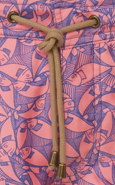 Shop Thorsun Exclusive Pescado Printed Swim Shorts In Pink