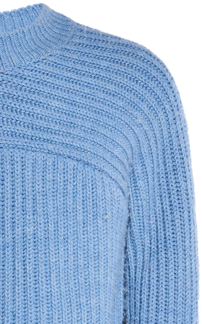 Shop Jacquemus Louis Wool Sweater In Blue