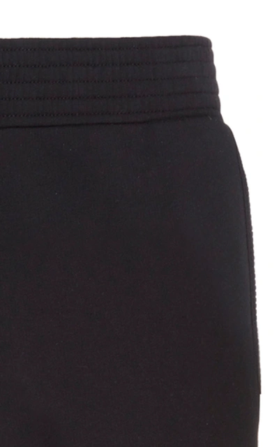 Shop Givenchy Logo-jacquard Cotton-jersey Sweatpants In Black