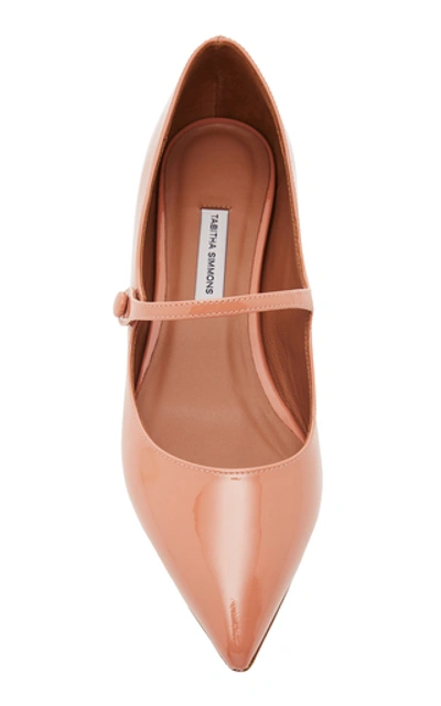 Shop Tabitha Simmons Hermione Patent Leather Flats In Pink