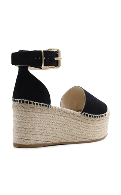 Shop Alohas Sandals Karmen Dark Platform Sandals In Navy