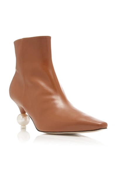 Shop Yuul Yie Exclusive Martina Leather Ankle Boots In Brown