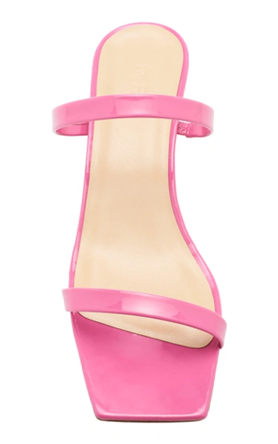 Shop By Far Thalia Patent Leather Sandals In Pink