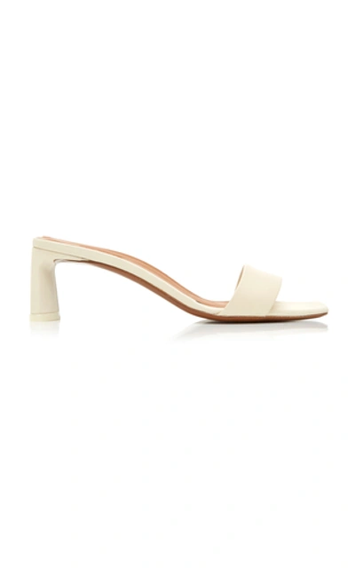 Shop Neous Leather Sandals In White