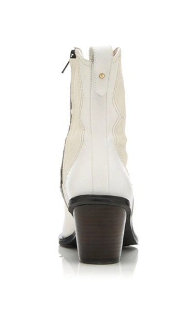 Shop Reike Nen Western Leather Boots In White