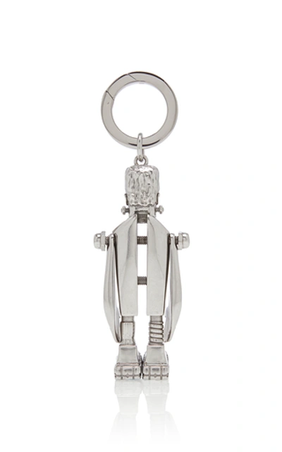 Shop Prada Frankenstein Silver-tone Keychain