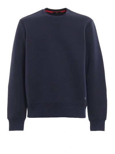 Shop Fay Tech Cotton Sweatshirt In Blue