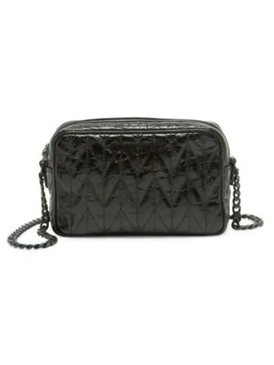 Shop Miu Miu Women's Matelassé Leather Camera Bag In Nero