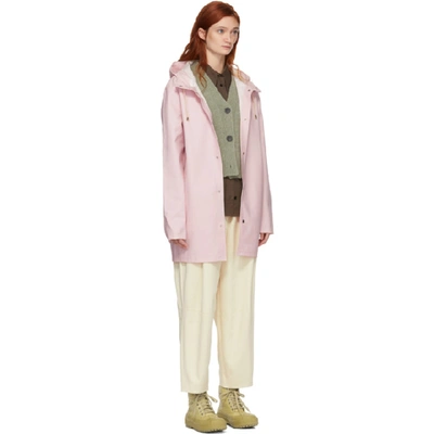 Shop Stutterheim Pink Stockholm Raincoat In Pale Lilac