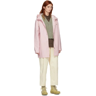 Shop Stutterheim Pink Stockholm Raincoat In Pale Lilac
