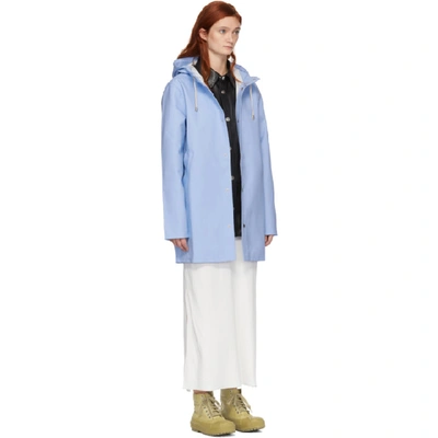 Shop Stutterheim Blue Stockholm Raincoat In Light Blue