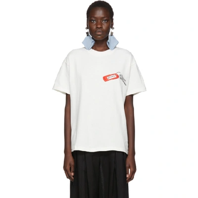 Shop Jacquemus White 'le T-shirt Collectionneuse' T-shirt