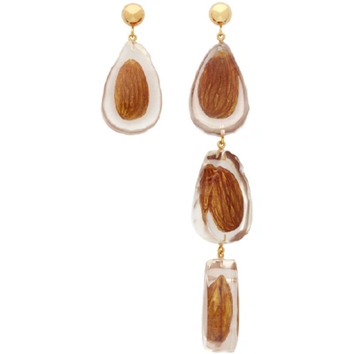 Shop Jacquemus Transparent Les Amandes Earrings