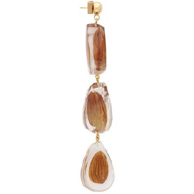 Shop Jacquemus Transparent Les Amandes Earrings