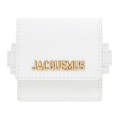 Shop Jacquemus White Le Sac Bracelet Pouch