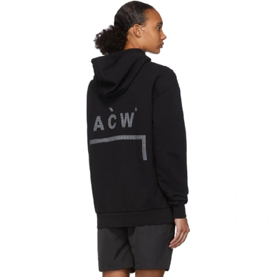 Shop A-cold-wall* Black Classic Flat Overlock Hoodie