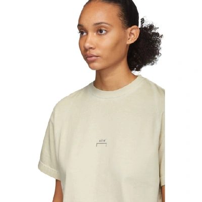 Shop A-cold-wall* Taupe Core Flat Overlock T-shirt