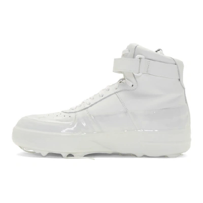 Shop 424 Off-white Dipped High-top Sneakers In Wht Offwhit