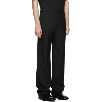 Shop Balenciaga Black Tailored Trousers In 1000black