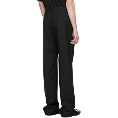 Shop Balenciaga Black Tailored Trousers In 1000black