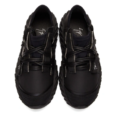 Shop Giuseppe Zanotti Black Ulan Urchin Sneakers