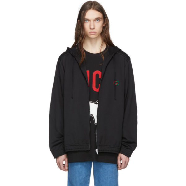 gucci technical jersey hoodie