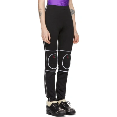 Shop Gucci Black Knee Pad Leggings