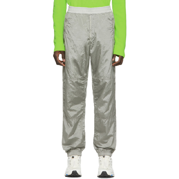 stone island grey track pants