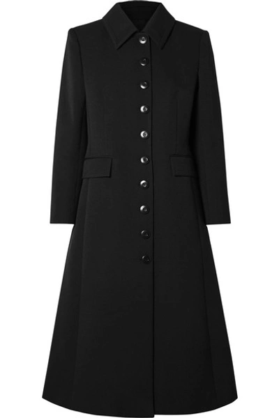 Shop Givenchy Wool-blend Twill Coat In Black