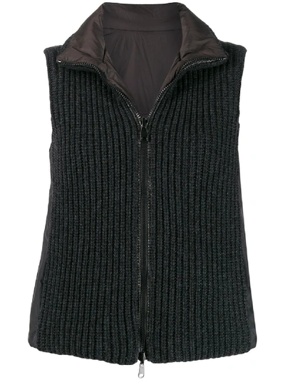 INTARSIA KNIT GILET