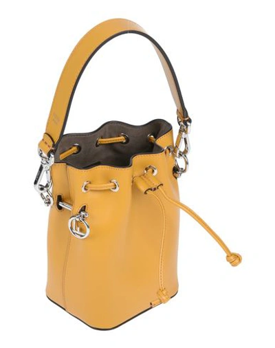 Shop Fendi Handbag In Ocher