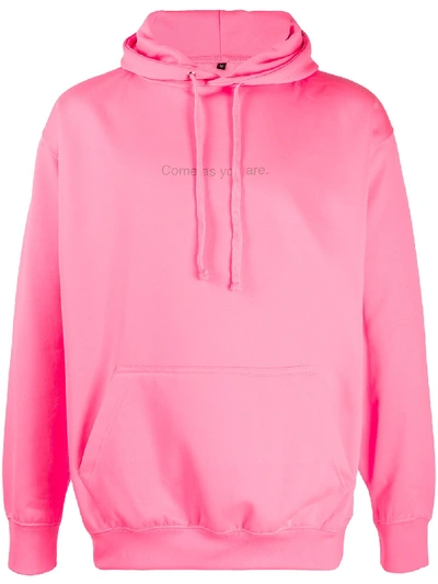 Shop Famt Come As You Are Hoodie In Pink