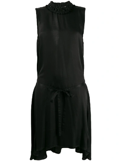 Shop Ann Demeulemeester Sleeveless Shift Dress In 黑色