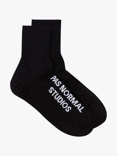 Shop Pas Normal Studios Black Control Cycling Socks