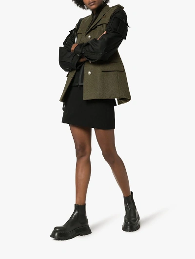 Shop Prada 'authentic Loden' Jacke In Green